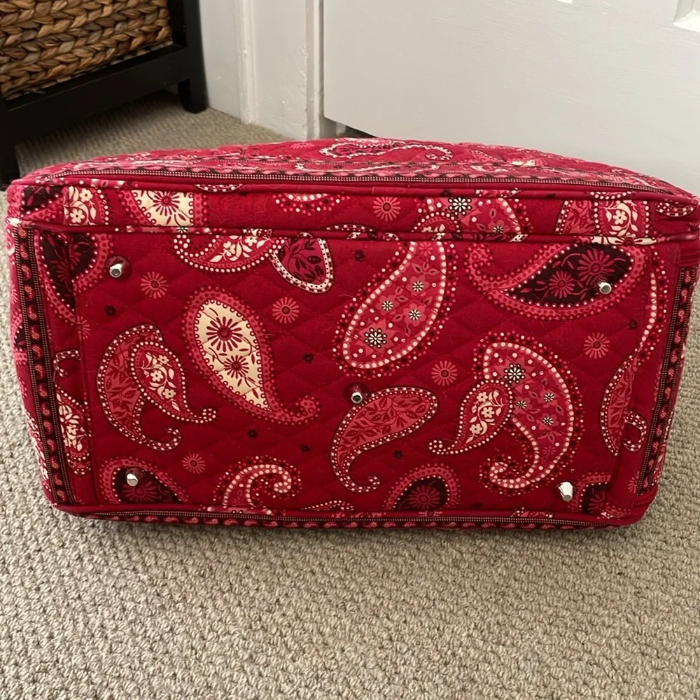 Vera Bradley Red Paisley Dog Carrier/Handbag